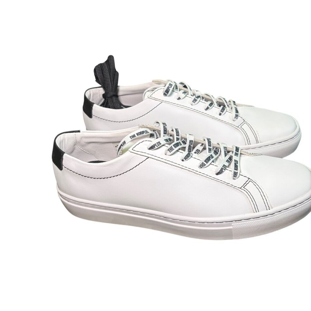 The Kooples White Leather Logo Sneakers Size 40 (US 9) | Extra Laces | Made in P - Picture 4 of 9
